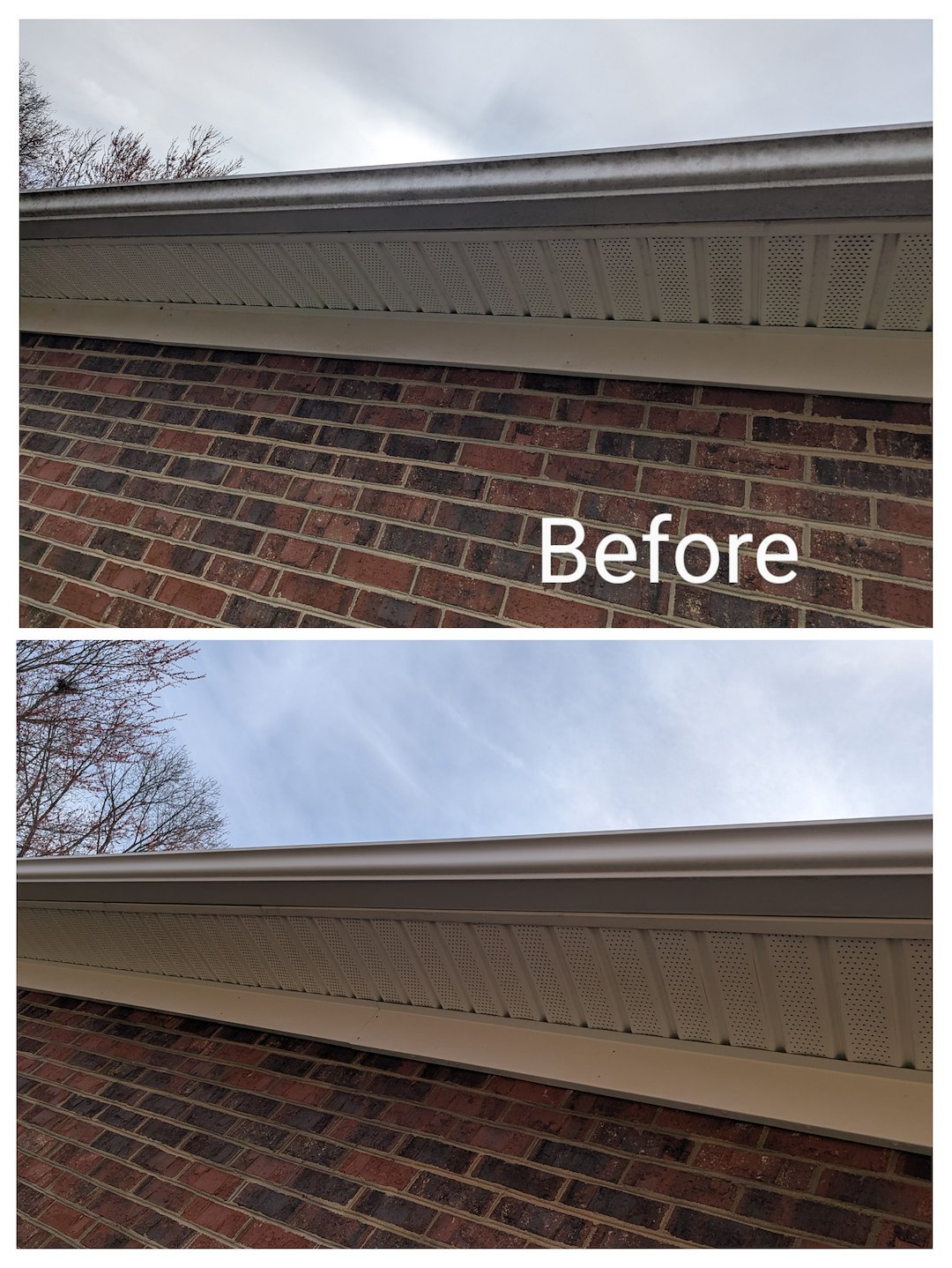 Professional Gutter Clean Out and Brightening in Burlington, NC